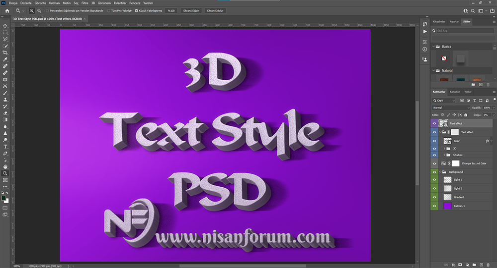 Hazır PSD ile 3D Yazı Nasıl Yazılır-1.png